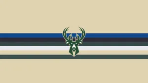 Milwaukee Bucks Emblem In Beige Wallpaper