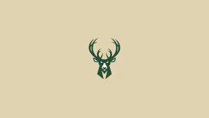 Milwaukee Bucks On Beige Backdrop Wallpaper