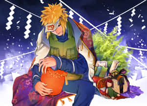 Minato Namikaze Festive Evening Wallpaper