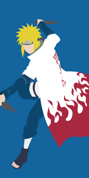 Minato Namikaze Fourth Hokage Vector Art Wallpaper