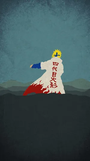 Minato Namikaze Minimal Anime Wallpaper