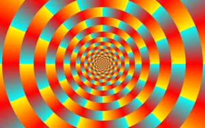 Mind-bending Optical Illusion In Black And White Wallpaper