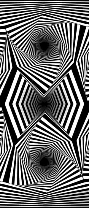 Mind-boggling Geometric Optical Illusion Wallpaper