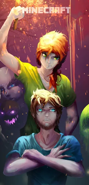 Minecraft Adventure: Exploring The Pixelated World Wallpaper