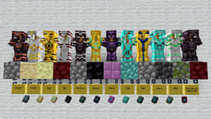 Minecraft Armor Ready For Battle Wallpaper