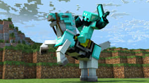 Minecraft Armor Ready For Battle Wallpaper