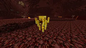 Minecraft Blaze Battleground Wallpaper