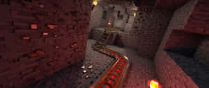 Minecraft Cave Ultra Wide Gaming Wallpaper