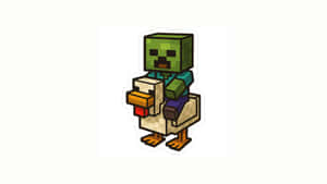 Minecraft Chicken Jockey Guide Wallpaper