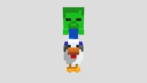 Minecraft Chicken Jockey Guide Wallpaper