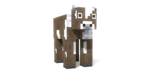 Minecraft Cow In Action Wallpaper