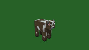 Minecraft Cow In Its Natural Habitat Wallpaper