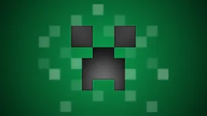 Minecraft Creeper Face Background Wallpaper