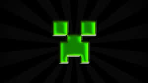 Minecraft Creeper Face Glow Wallpaper