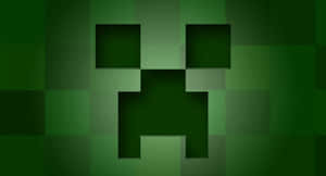 Minecraft Creeper Face Pattern Wallpaper