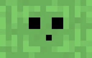 Minecraft Creeper Face Pixel Art Wallpaper