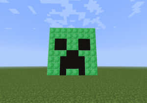 Minecraft Creeper Face Structure Wallpaper