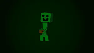Minecraft Creeperin Darkness Wallpaper