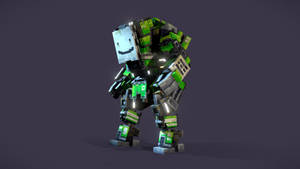 Minecraft Dream 3d Robot Model Wallpaper