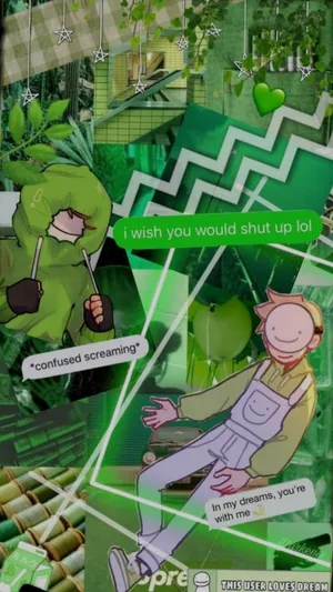 Minecraft Dream Character In Action Wallpaper