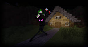 Minecraft Enderman Theft Wallpaper