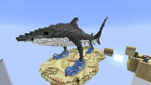 Minecraft Flying Whale Build Wallpaper