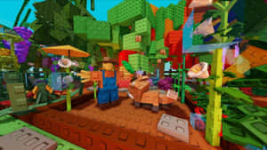 Minecraft Garden Design Wallpaper