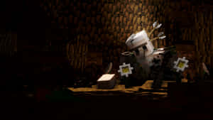 Minecraft Iron Golem In Its Natural Habitat Wallpaper