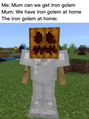 Minecraft Meme Iron Golem Wallpaper