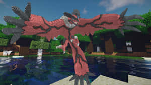 Minecraft Model Of Pokemon Yveltal Wallpaper