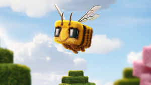 Minecraft Movie Bee Character Wallpaper