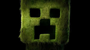 Minecraft Movie Creeper Mask Wallpaper