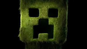 Minecraft Movie Creeper Mask Wallpaper