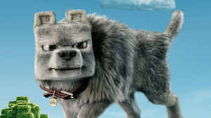 Minecraft Movie Dog Character Wallpaper