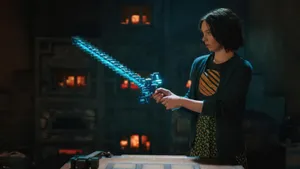 Minecraft Movie Epic Sword Scene Wallpaper