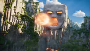 Minecraft Movie Fireball Ghast Wallpaper
