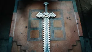 Minecraft Movie Legendary Sword Wallpaper