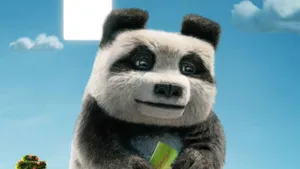 Minecraft Movie Panda Character Wallpaper