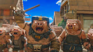 Minecraft Movie Piglin Warriors Wallpaper