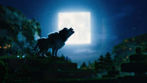 Minecraft Movie Wolves Howl Wallpaper