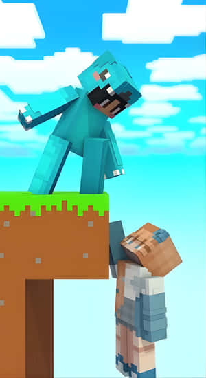 Minecraft Omz Rescue Scene Wallpaper