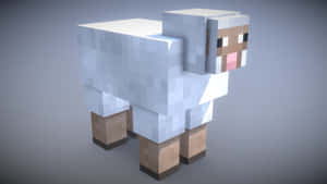 Minecraft Sheep Grazing In Vibrant World Wallpaper