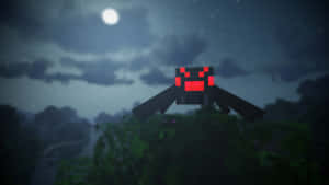 Minecraft Spider In Action Wallpaper