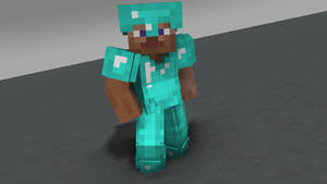 Minecraft Steve Diamond Armor Wallpaper