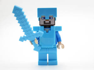 Minecraft Steve Lego Armor Wallpaper