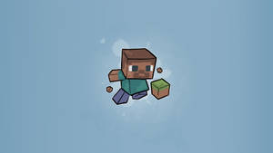 Minecraft Steve Sketch Wallpaper