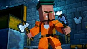 Minecraft Story Mode Adventure Scene Wallpaper