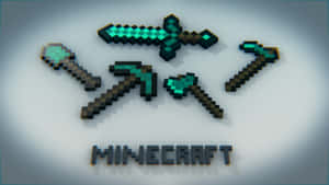 Minecraft Warriors - Ready For Battle With Their Weapons! Wallpaper