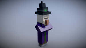 Minecraft Witch: Brewing Up A Magical Storm Wallpaper