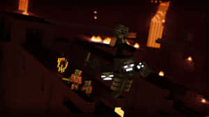 Minecraft Wither – A Battle You Can't Forget Wallpaper